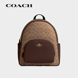 蔻驰（COACH）奢侈品女包 COURT 经典双肩包书包背包 CZ176IMXHE情人节礼物