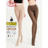 浪莎丝袜女显瘦春夏季中厚抑菌连裤袜光腿神器黑色肉色美肤打底裤袜