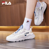 斐乐（FILA）官方男鞋网面透气老爹鞋运动鞋夏新款火星1S休闲鞋 雪白/白玉石-SA 41