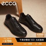 爱步（ECCO）正装鞋 增高牛皮休闲皮鞋男 雅仕男鞋系列207124 黑色39
