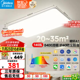 美的（Midea）客厅灯大灯全光谱护眼led吸顶灯现代简约140瓦客厅智控A1包安装