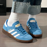 阿迪达斯（adidas）男鞋女鞋运动鞋 25夏季新款三叶草透气休闲鞋时尚轻便耐磨板鞋 蓝/白/T头德训鞋/主推款 41 码