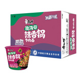 康师傅方便面【JDG无畏推荐】经典脆海带辣香锅牛肉面129g*12桶 泡面