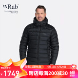 Rab 【断货王】男款800篷欧洲鹅绒羽绒服连帽保暖透气523g QDN-85 黑色 M