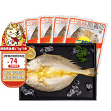 三都港调味黄鱼鲞3-5条 宁德大黄鱼国产生鲜海鲜黄花鱼冷冻烧烤烹饪食材 黄鱼鲞5条共1.75斤