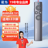 诺为激光笔PPT翻页笔 数字物理双激光自带32G内存LED液晶屏希沃白板鸿合 放大凸显教师演讲笔N95s Pro
