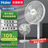 海尔（Haier）电风扇落地扇家用定时遥控风扇大风力台扇立式节能摇头电扇办公学生卧室宿舍循环轻音七叶电扇 【风大音轻】七叶大风量加高款HFS-J3036A