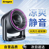 观悦【真静音丨空调扇】桌面小风扇100档扇制冷办公室学生宿舍床上户外夹子式摇头usb小电扇定时大风力 充插两用【顶配超静音款】桌面丨厨房壁挂丨超长续航 100档空调冷风丨快至次日达丨赠运费险丨质保1年