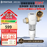 滨特尔（pentair）前置过滤器大通量家用全屋自来水管道40μm过滤器9吨/H大流量水驱涡轮+反冲洗刮洗净水器 【升级9T/H】S160前置过滤器