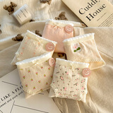 雅鹿纯棉内裤女日系甜美清新碎花学生全棉7A透气三角短裤少女底裤 肤色+五角星+肤小花+大花+ 5条 M 【码数偏小，升级M-L通码】