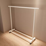 美潮晾衣架落地家用卧室挂衣架阳台可移动简易挂衣服架子凉晒杆衣帽架 60cm黑-简易款