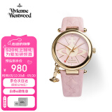 薇薇安·威斯特伍德（Vivienne Westwood）西太后手表女士复古皮带欧美表生日520送礼物女送女生VV006PKPK
