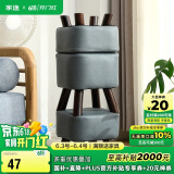 家逸家用矮凳沙发凳创意时尚茶几实木凳子简约方形换鞋凳垫脚凳