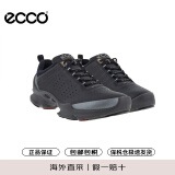爱步（ECCO）百搭运动男女款休闲鞋 明星同款缓震跑步鞋 091504黑色(男款) 41 