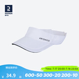迪卡侬（DECATHLON）空顶帽男女夏天遮阳帽太阳帽鸭舌帽户外运动帽跑步帽子RUNC 【空顶帽】白色（56cm可调节）