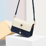 蔻一（Cnoles）斜挎包包女士牛皮单肩高端通勤小方包生日情人节礼物送女友老婆