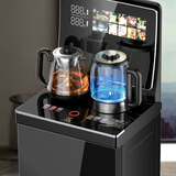 小鸭茶吧机2025新款家用现代全自动小型饮水机一体机立式智能语音烧水制冷制热两用新型办公室商用客厅 温热-触控曲面屏+底部上水+煮茶+双烧水 温热型