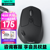 罗技（Logitech）M720无线蓝牙鼠标 办公鼠标 蓝牙优联双模无线鼠标Mac ipad鼠标 大手人体工学多设备自定义按键 舒适手感 黑色