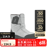 迪卡侬（DECATHLON）雪地鞋男女户外防水徒步东北雪地靴加厚保暖棉鞋SH100 女款 灰色（拍大一码） 38