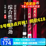 光威（GW）战鳍综合鱼竿青草鲢鳙鲤大物28调碳素轻硬野钓台钓竿钓鱼竿手杆 4.5米+金属竿止+竿梢+送礼包