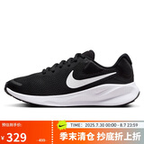 耐克NIKE跑步鞋女透气REVOLUTION 7运动鞋FB2208-003黑白37.5