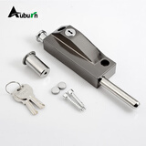 奥本门锁地插锁旋转门插销锁玻璃门锁铝合金门插销锁226黑色