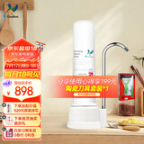 道尔顿（Doulton）净水器家用直饮 厨房自来水龙头过滤器矽藻陶瓷净水机超滤不用电无废水台上式 D-CP101