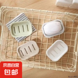 简约透明大容量网纱收纳考试收纳袋学生初中高中旅行配件 【普通肥皂盒】1个