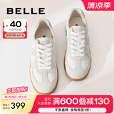 百丽（Belle）散文诗复古德训鞋女简约百搭情侣同款休闲鞋B0992AM5 【翟潇闻同款】灰色-女款 40 (250mm)