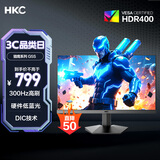 HKC 24.5英寸300Hz高刷HVA硬件低蓝光125%sRGB广色域HDR400电竞1ms显示屏280Hz游戏PS5电脑显示器G5S