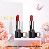迪奥DIOR烈艳蓝金口红礼盒套装丝绒(999+720)化妆品 生日礼物送女友