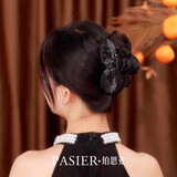 铂思亚【实用礼物】路易斯发夹女新款高端抓夹轻奢蝴蝶结盘发鲨鱼夹头饰 【穗秋】11cm礼盒装