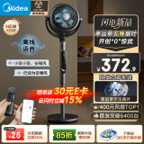 美的（Midea）【幸运草安睡Ultra】直流变频3D摇头空气循环扇/语音声控电风扇/家用静音落地扇/遥控抑菌净化风扇