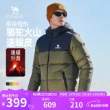 骆驼火山羽绒服1.0男士鸭绒加厚防寒面包服潮款冬季外套M13CR07089