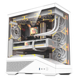爱国者（aigo）炫影K10 白色 游戏电脑台式主机箱 支持360水冷 ATX主板/四面快拆/270°海景房/5090显卡