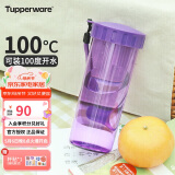 特百惠（Tupperware）莹彩430ML塑料杯 男女学生夏季水杯子便携运动户外办公 魅影紫