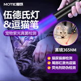 魔铁（MOTIE）红外线激光笔紫光灯伍德氏灯逗猫笔照猫藓灯猫尿癣荧光检测灯UV黑镜验钞笔二合一M802