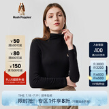 Hush Puppies暇步士女装秋中高领长袖打底衫T恤 188黑色 XS