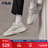 斐乐（FILA）跑步鞋老爹鞋男子跑步鞋MARSⅡ火星二代情侣款复古运动鞋休闲鞋 南极灰/雾灰-AN-F12M141116F 41