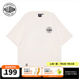 帕拉丁（PALLADIUM）运动T恤印花短袖纯棉T恤时尚百搭舒适男女情侣短袖 178011 178011-232-香草冰色 M