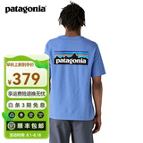 巴塔哥尼亚（Patagonia）男女情侣通勤短袖夏季P-6 Logo混纺棉休闲潮流户外透气T恤 38504 ABNB S
