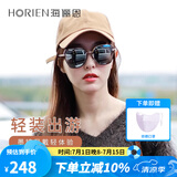 海俪恩墨镜情人节礼物女防紫外线防晒偏光太阳镜大脸显瘦开车高级驾驶镜 N16P水银膜(唐嫣同款)