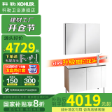 科勒（KOHLER）亲悦浴室柜陶瓷一体盆卫生间洗漱台智能镜柜洗手盆柜组合2281 【100CM】艾洛诗镜柜+浴室柜