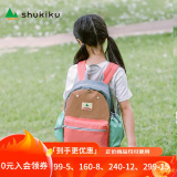 SHUKIKU儿童书包小学生中学生书包男女生大容量休闲背包双肩包珊瑚粉L码