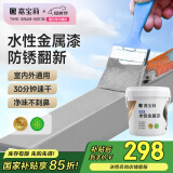 嘉宝莉（CARPOLY）防锈漆水性金属漆入户门改色漆彩钢瓦翻新漆油漆涂料法国灰10kg