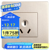 公牛（BULL）墙壁插座 G07系列10A三孔墙壁插座86型面板G07Z103(U6)香槟金暗装