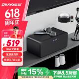 雷登（OHAYO）S10家庭KTV音响套装全套蓝牙音箱卡拉ok机电视练歌客厅无线麦克风话筒唱歌机家用K歌 黑色+彩灯