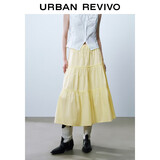 UR2025夏季新款女装时尚休闲甜美蝴蝶结系带半裙UYY550026