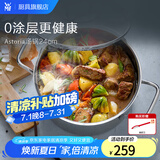 WMF福腾宝不锈钢复底煮锅汤锅两用炖锅蒸锅蒸笼 燃气电磁炉通用 ASTORIA汤锅 24cm 5.7L