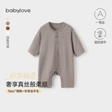 babylove【纵享丝柔】婴儿连体衣春秋季羊毛衣服宝宝哈衣居家睡衣打底衣